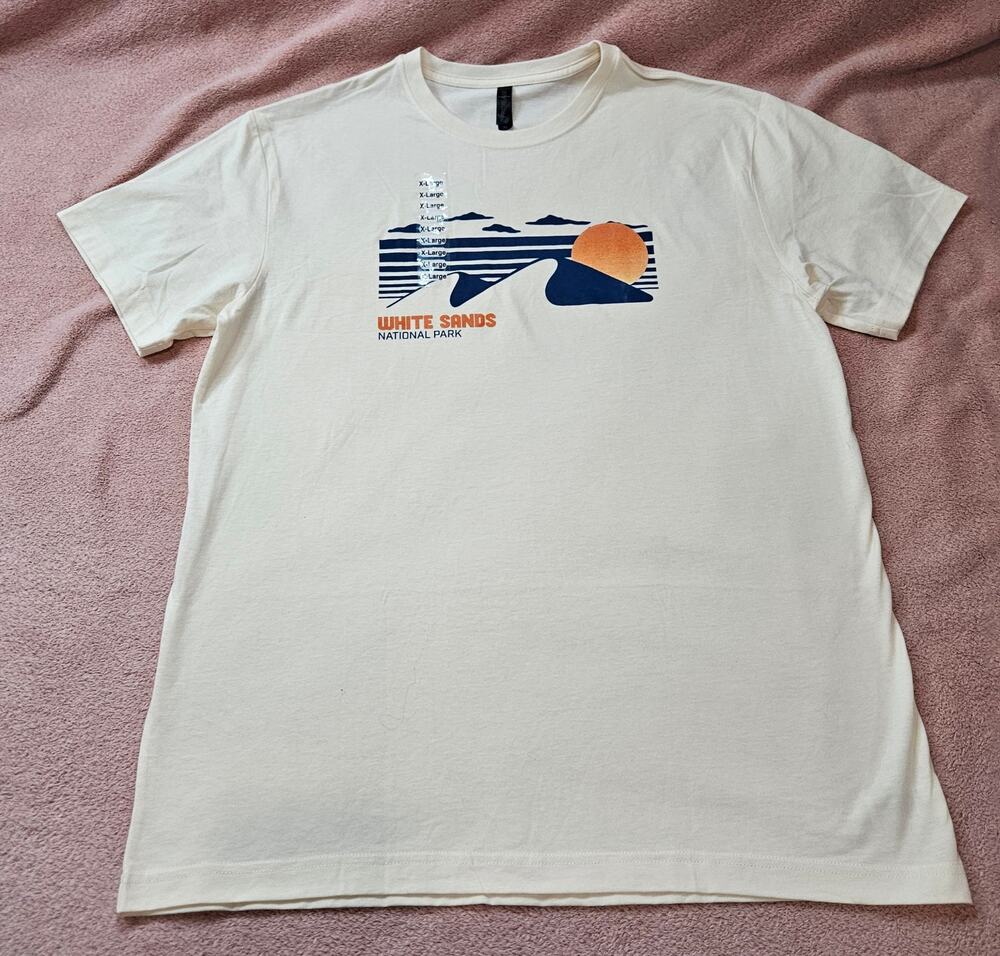 New with Sticker PRIMEASE White Sands National Park Graphic T-Shirt Size XL